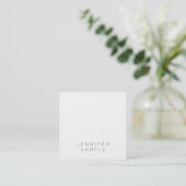 Elegant Minimalist Template Professional Chic Luxe Square Business Card (Standing Front)