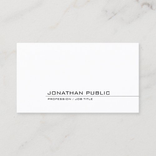 Elegant Minimalist Template Professional Modern Business Card