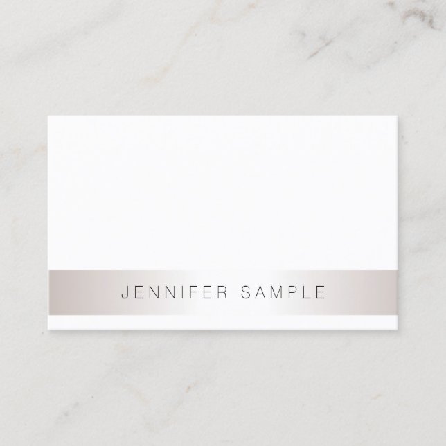 Elegant Minimalist Template Salon Modern Simple Business Card (Front)