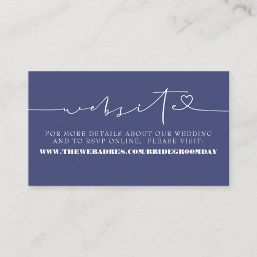 Elegant Minimalist Terracotta Wedding Website  Enclosure Card