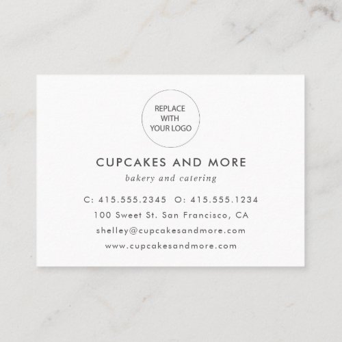 Elegant Minimalist Thank You Business Card