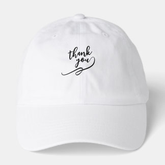 Elegant Minimalist Thank You Script Women's T-Shir Hat