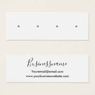 Elegant minimalist trendy earring display card