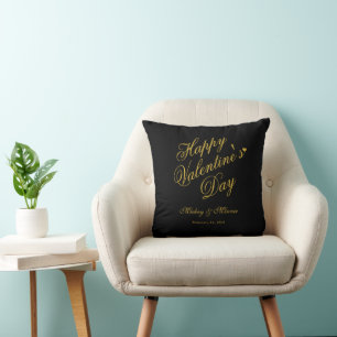 Elegant Minimalist Valentine’s Day Love Throw Pillow