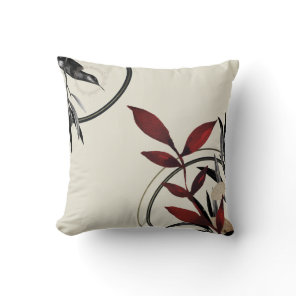 Elegant Minimalist Watercolor Throw Pillow