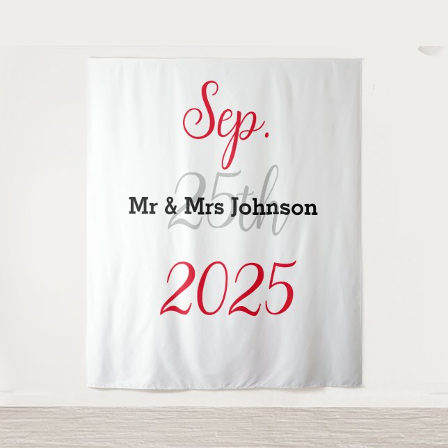 Elegant Minimalist Wedding Backdrop (Front)