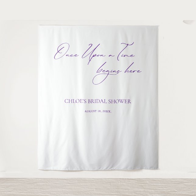 Elegant Minimalist Wedding Backdrops Banner (Front)