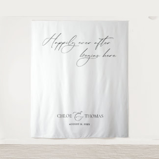 Elegant Minimalist Wedding Backdrops Banner