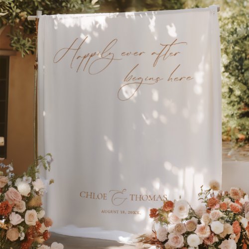 Elegant Minimalist Wedding Backdrops Banner