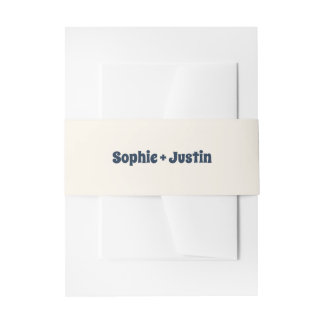 Elegant Minimalist Wedding Belly Band