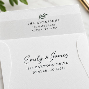 Elegant Minimalist Wedding Envelopes