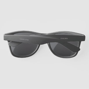 Elegant Minimalist Wedding Favor Personalized Sung Sunglasses