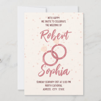 Elegant Minimalist Wedding Invitation