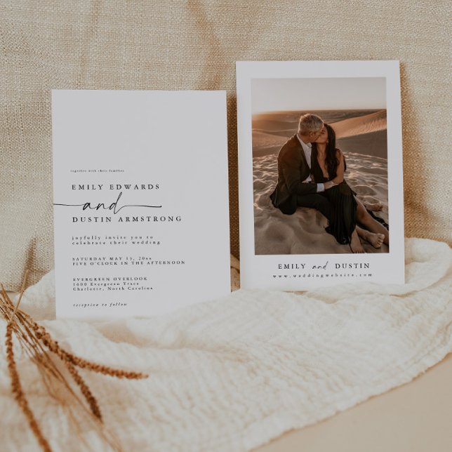 Elegant Minimalist Wedding Invitation (Creator Uploaded)