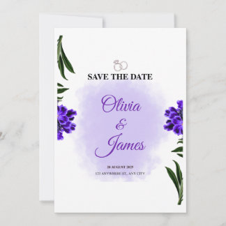 Elegant Minimalist Wedding Invitation