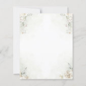 Elegant Minimalist Wedding Invitation | Editable T (Back)