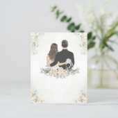 Elegant Minimalist Wedding Invitation | Editable T (Standing Front)