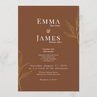 Elegant Minimalist Wedding Invitation | Modern