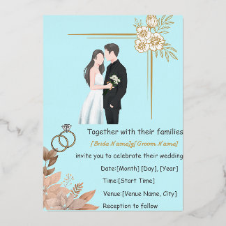 Elegant Minimalist Wedding Invitation Template