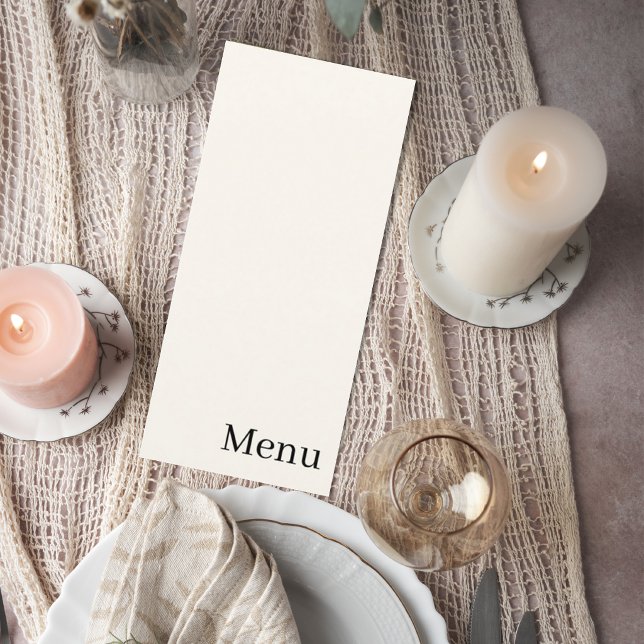 Elegant Minimalist Wedding Menu (Creator Uploaded)
