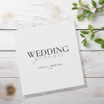 Elegant Minimalist Wedding Planner Binder<br><div class="desc">Elegant Minimalist Wedding Planner Binder</div>