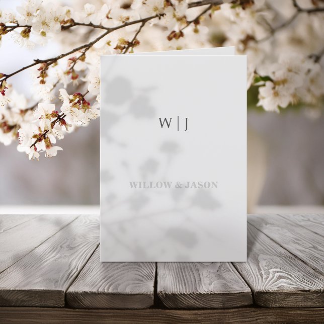 Elegant Minimalist Wedding Program (Creator Uploaded)