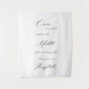 Elegant Minimalist Wedding Quote  Tapestry
