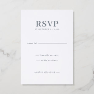 Elegant Minimalist Wedding RSVP