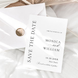 Elegant Minimalist Wedding Save The Date