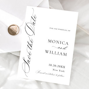 Elegant Minimalist Wedding Save The Date