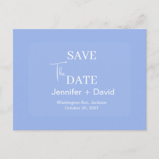 Elegant Minimalist Wedding Save the Date Postcard