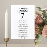 Elegant Minimalist Wedding Seating Chart Cards<br><div class="desc">Guide your guests to their proper table with these elegant minimalist seating chart cards. Personalize the table number and the guest's name.</div>
