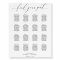 Elegant Minimalist Wedding Seating Chart Poster
