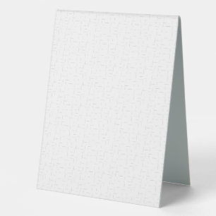 Elegant Minimalist Wedding Tent Card Table Tent