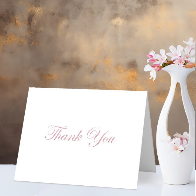 Elegant Minimalist Wedding Thank You (Creator Uploaded)