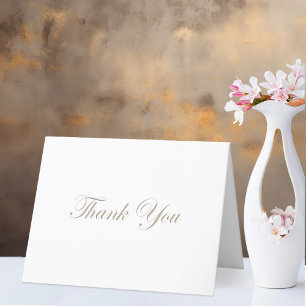 Elegant Minimalist Wedding Thank You