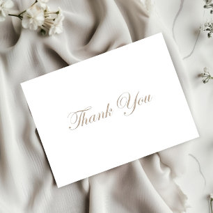 Elegant Minimalist Wedding Thank You Card