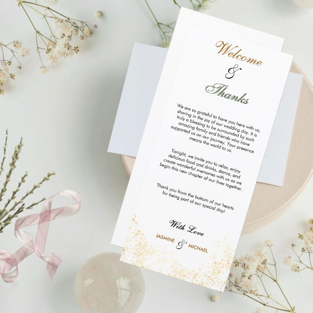 Elegant & Minimalist Wedding Welcome and Thanks  (Creator Uploaded)
