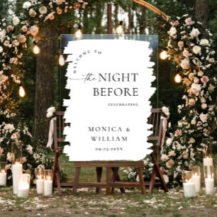 Elegant Minimalist WELCOME Rehearsal Dinner Acrylic Sign