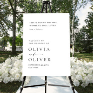 Elegant Minimalist Welcome Wedding Acrylic Sign