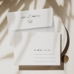 Elegant Minimalist White & White Wedding Envelope<br><div class="desc">Designed to coordinate with for the «Chloe» Wedding Invitation Collection. To change details,  click «Details». To move the text or change the size,  font,  or color,  click «Edit using Design Tool». View the collection link on this page to see all of the matching items in this beautiful design</div>