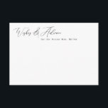 Elegant Minimalist Wishes & Advice Cards<br><div class="desc">This elegant design features a script heading in any color and your customized text. Add your text using the template form. Select the option to customize further to change text styles and colors.</div>