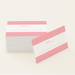 Elegant Minimalistic Blush Pink Wedding Place Card