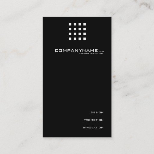 Customizable Elegant, minimalistic business card black & white