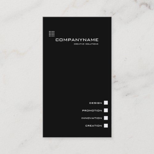 Elegant, minimalistic business card black&amp;white II
