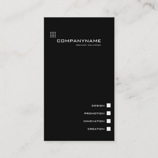 Customizable Elegant, minimalistic business card black&amp;white II