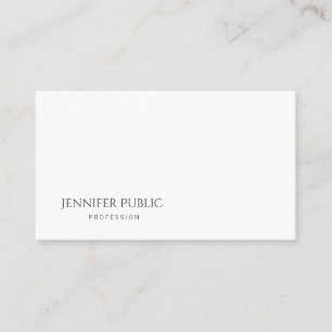 Elegant Minimalistic Design Plain Modern Graceful Business Card
