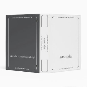Elegant Minimalistic Interior Design Studio Mini Binder