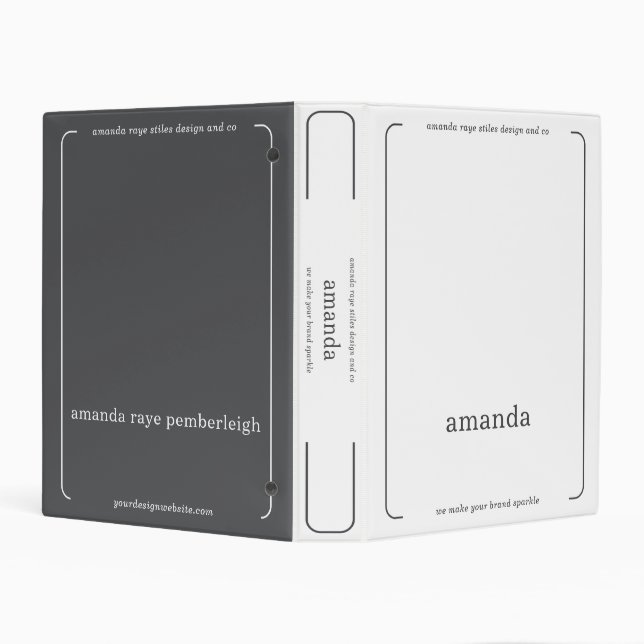 Elegant Minimalistic Interior Design Studio Mini Binder (Background)