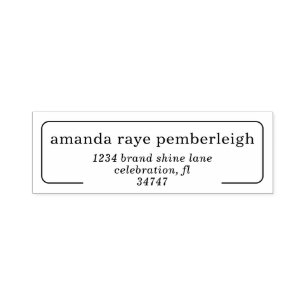 Elegant Minimalistic Interior Design Studio Self-inking Stamp
